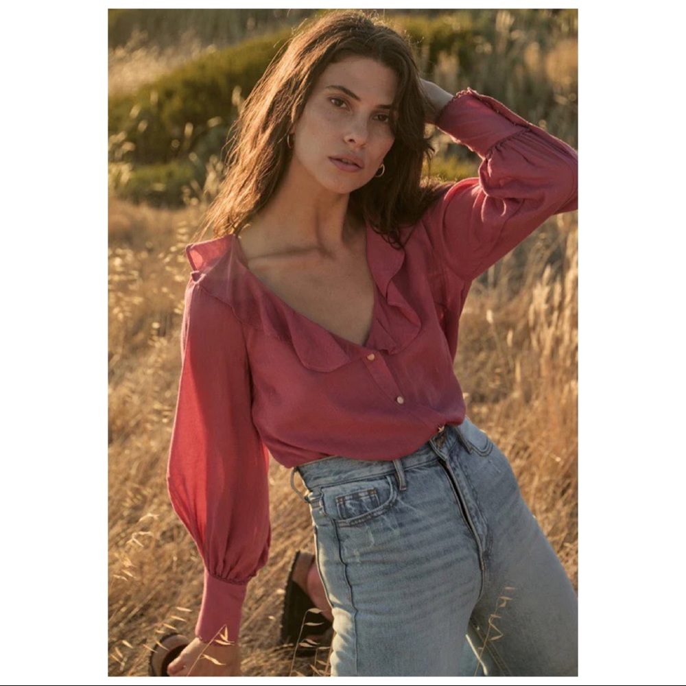 Auguste The Label Marley Blouse Size 4 NWT